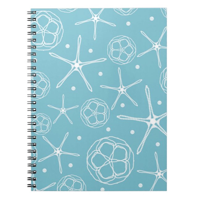 White Pearl Starfish Wedding Planner Journal (Front)