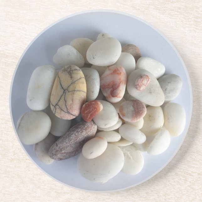 white pebbles coaster (Front)