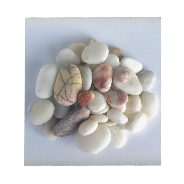 white pebbles notepad (Front)