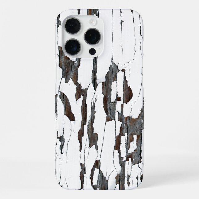 White Peeling Paint iPhone Case (Back)
