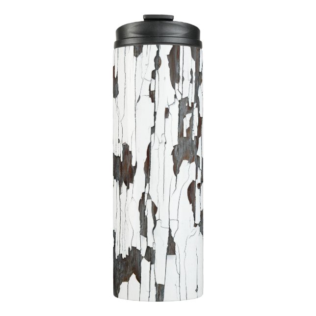 White Peeling Paint Thermal Tumbler (Front)