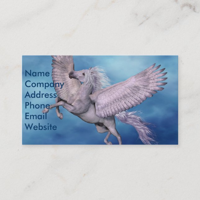 White Pegasus Business Card (Front)