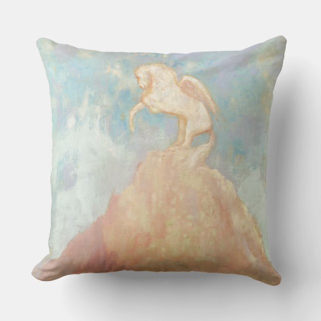 White Pegasus, c.1908 (oil on canvas) Cushion (Front)