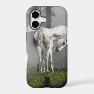 White Pegasus & Misty Forest Fantasy Art