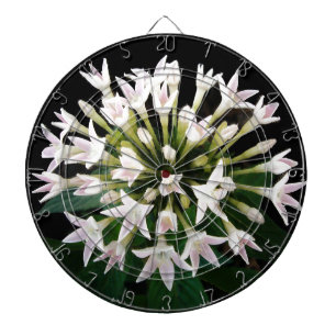 White Pentas Dartboard