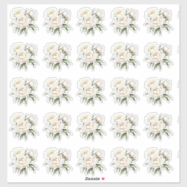 White Peonies (Sheet)