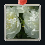 White Peonies Metal Tree Decoration<br><div class="desc">classic romantic white peonies - photo by H Cooper</div>