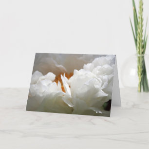 White Peony 2 Mother's Day Floral Photography Card