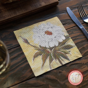 White Peony Napkin