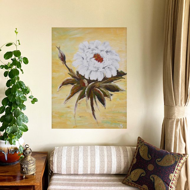 White Peony  Poster (Creator Uploaded)