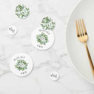 White Peony & Rose Floral Wedding Confetti