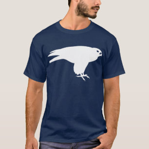 White Peregrine Falcon Animal Print T-Shirt
