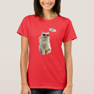 White Persian Disc Golf T-Shirt