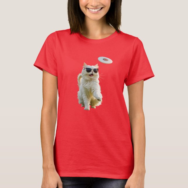 White Persian Disc Golf T-Shirt (Front)