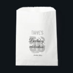 White Personalised 50th Any Age Birthday Party Favour Bags<br><div class="desc">White Personalised 50th Any Age Birthday Party Favour bag</div>