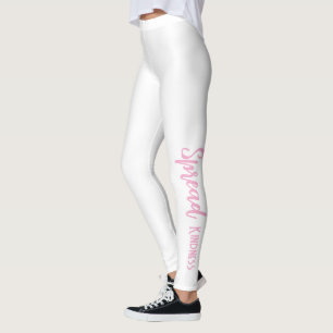 White Personalised Leggings Spread Kindness