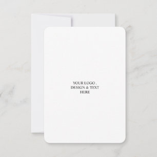 White Personalised – Your Logo & Text Here Announcement