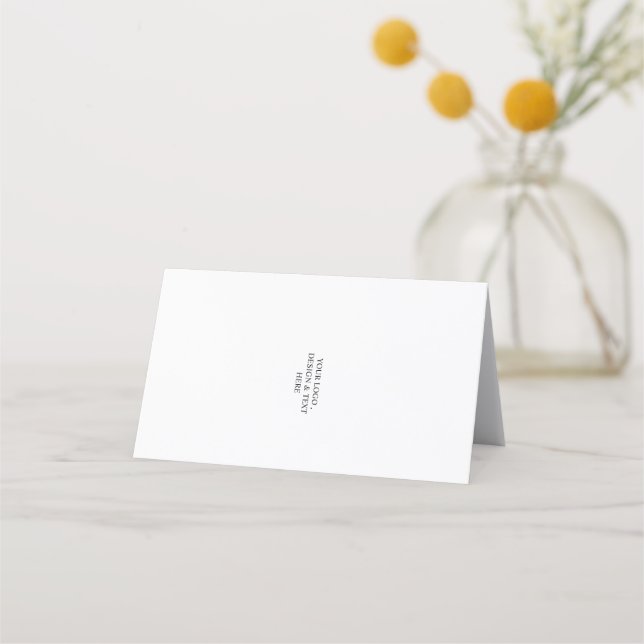 White Personalised – Your Logo & Text Here Appointment Card (Front)