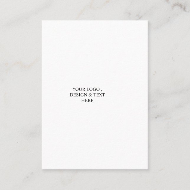 White Personalised – Your Logo & Text Here Appointment Card (Front)