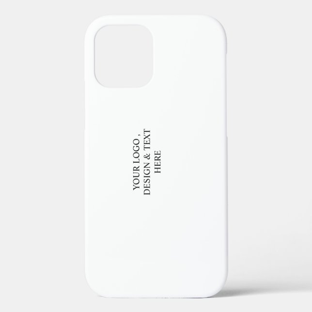 White Personalised – Your Logo & Text Here Case-Mate iPhone Case (Back)
