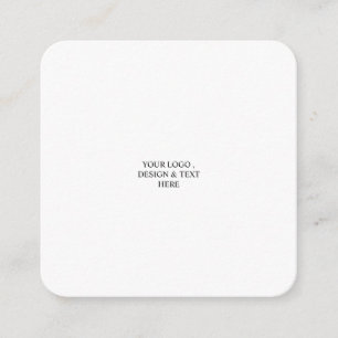 White Personalised – Your Logo & Text Here Enclosure Card