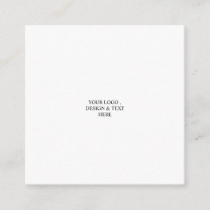 White Personalised – Your Logo & Text Here Enclosure Card