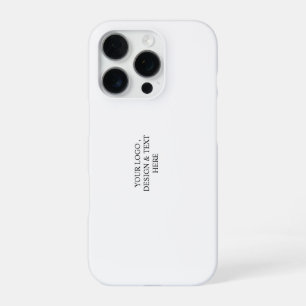 White Personalised – Your Logo & Text Here iPhone 16 Pro Case