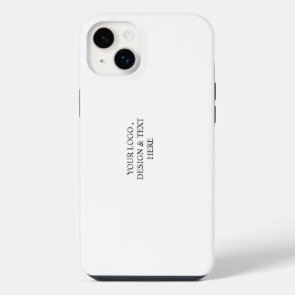 White Personalised – Your Logo & Text Here iPhone 14 Plus Case