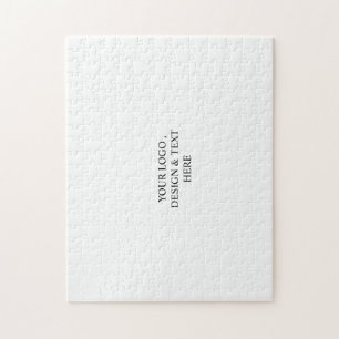 White Personalised – Your Logo & Text Here  Jigsaw Puzzle