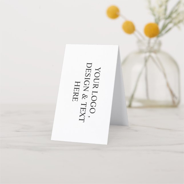 White Personalised – Your Logo & Text Here  Loyalty Card (Front)