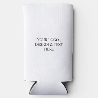 White Personalised – Your Logo & Text Here Seltzer Can Cooler