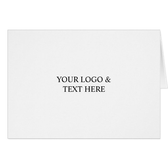 White Personalized – Your Logo & Text Here (Front Horizontal)