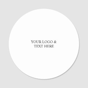 White Personalized – Your Logo & Text Here Name Tag