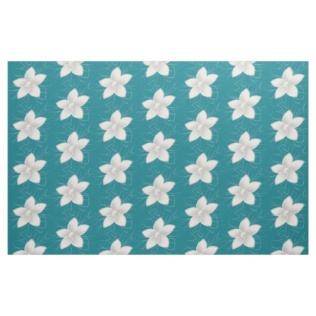 White Petals Fabric (Fat Quarter)