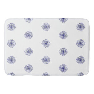 White Petals White Gift Home Decor Bath Mat