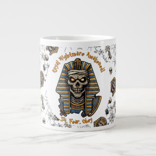 🤍 White Pharaoh Mummy Mug 🎃☕👑