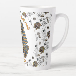 🤍 White Pharaoh Mummy Mug 🎃☕👑