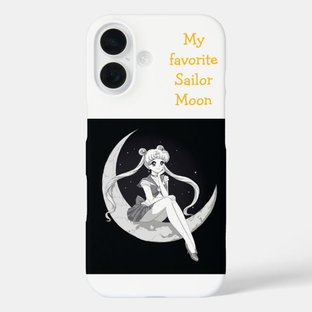 White  Phone Case "My favorite Sailor Moon" (Back)