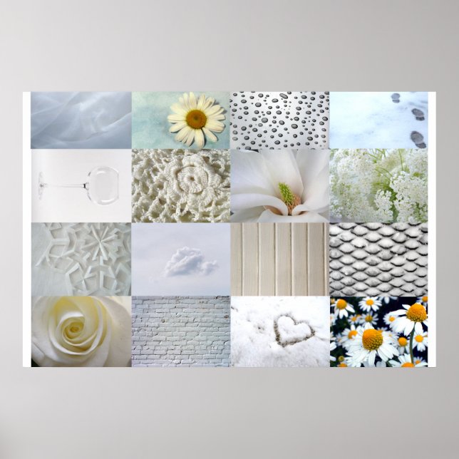 White Photo Collage Poster (Front)