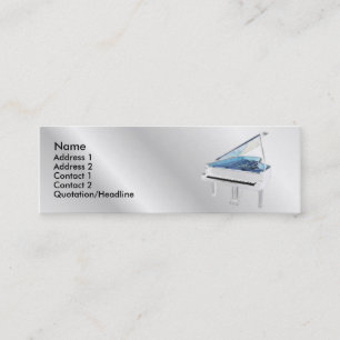 White Piano Profile Card