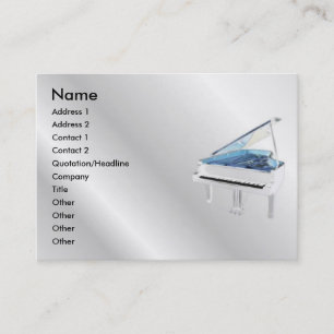 White Piano Profile Card