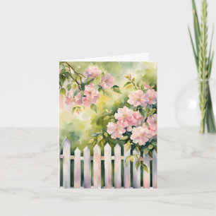 White Picket Fence Thank You Card