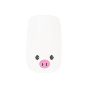 Pig Nail Art Nail Wraps Zazzle Co Nz