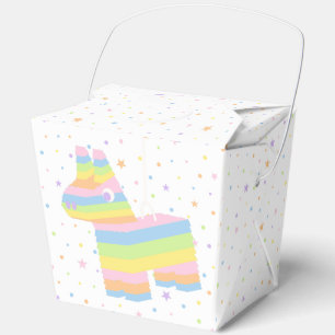 White Piñata Party Favour Box