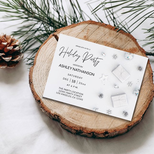 White Pine Holiday Party Invitation (Creator Uploaded)