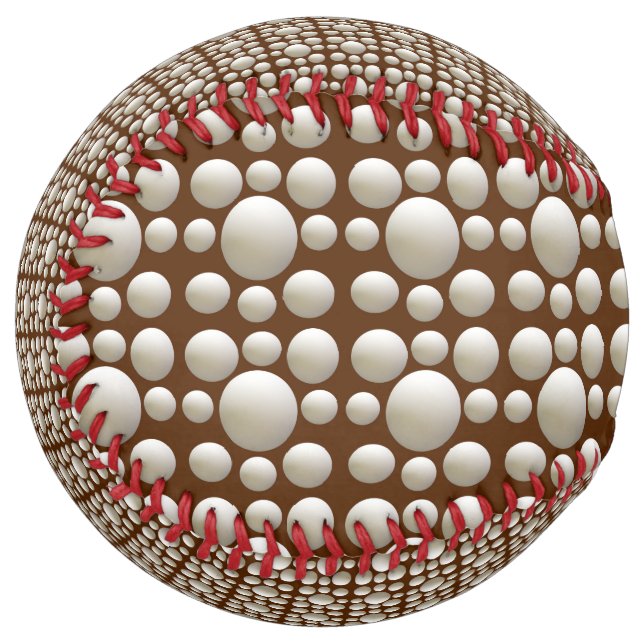 White Ping Pong Balls On Brown, (Front Left)