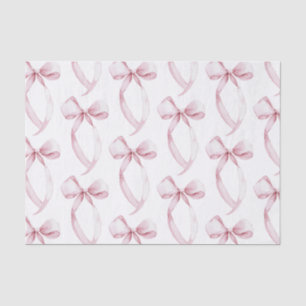 White Pink Bows Birthday Tissue Paper