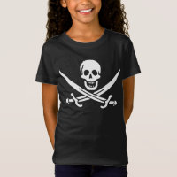 White, Pirate Flag Calico Jack, Skull & Cutlass