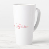 White Plain Modern Handwriting Your Name