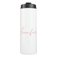 White Plain Modern Handwriting Your Name